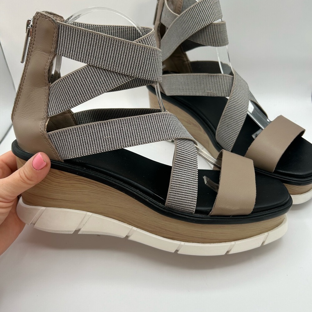 Sorel Women's Platform Sandals - Gray and Tan lowest price - Picture 5 of 15